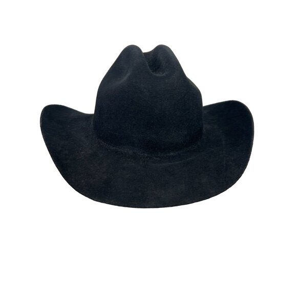 Elegancia Tropical Wool Felt Hat Small Black Western Ranch Farmhouse NEW main image 9